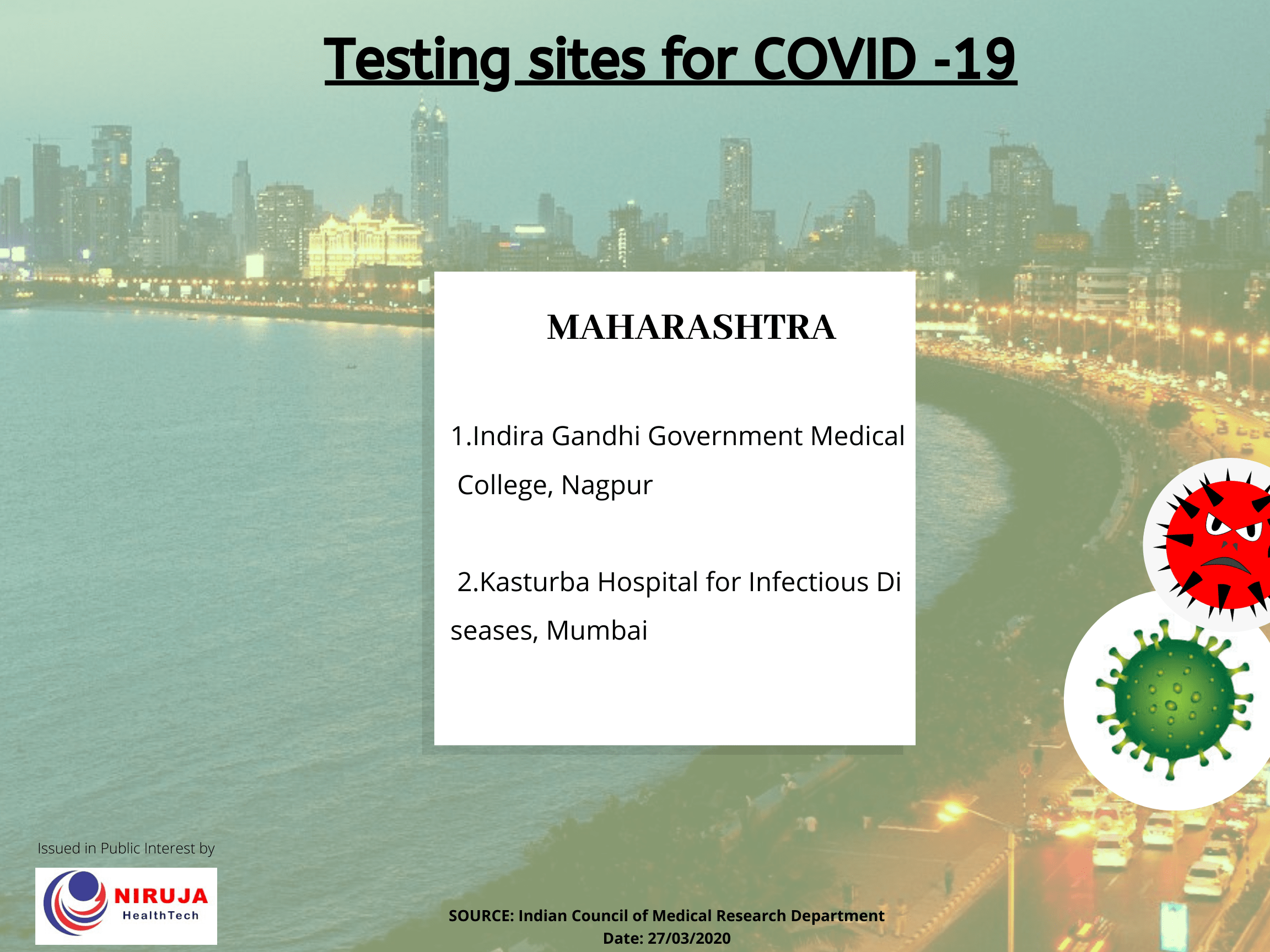 Testing centre Maharashtra