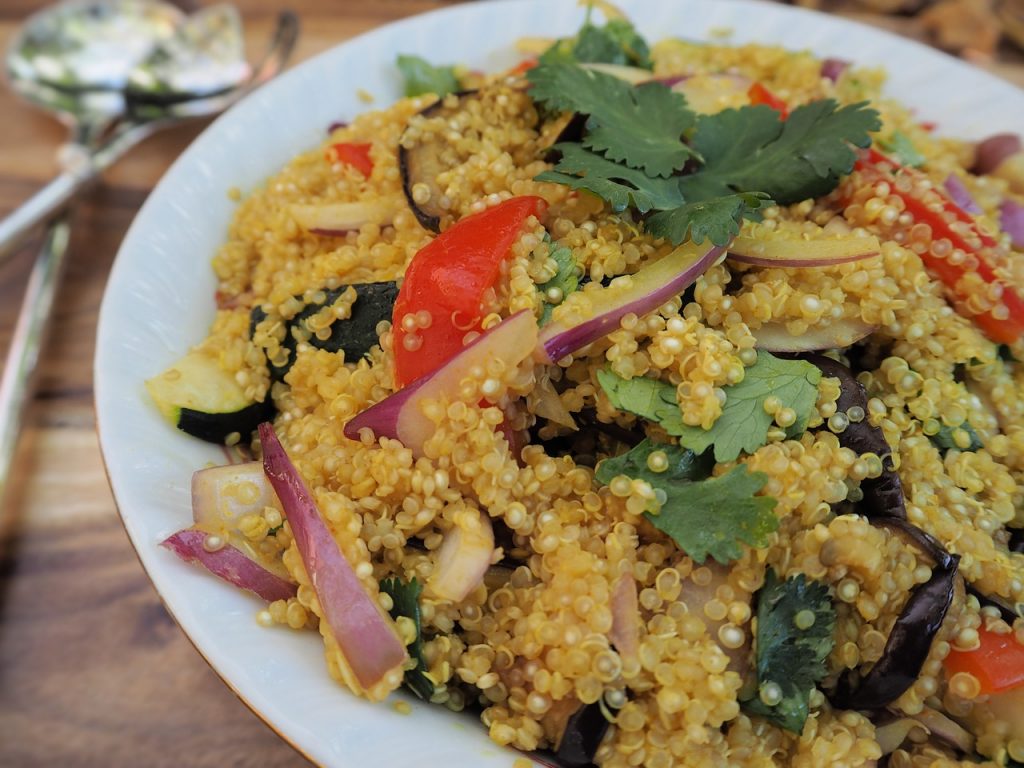 proteins sources- quinoa salad